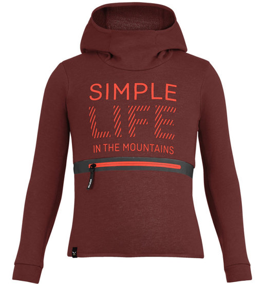 Salewa Simple Life Dry K - felpa con cappuccio - bambino. Taglia 116