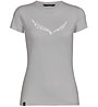 Salewa Solid Dri-Release - T-Shirt Bergsport - Damen, Light Grey/White