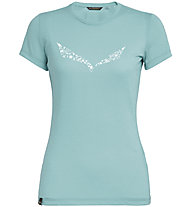 Salewa Solid Dri-Release - T-Shirt Bergsport - Damen, Light Blue/White