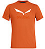 Salewa Solidlogo Dri-Release - T-shirt trekking - uomo, Dark Orange/White