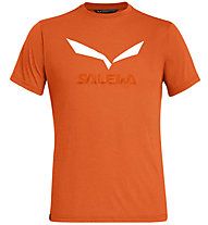 Salewa Solidlogo Dri-Release - T-shirt trekking - uomo, Dark Orange/White