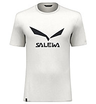 Salewa Solidlogo Dri-Release - T-shirt trekking - uomo, White/Black