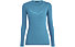Salewa Solidlogo Dry - maglia a maniche lunghe - donna, Light Blue/Light Blue