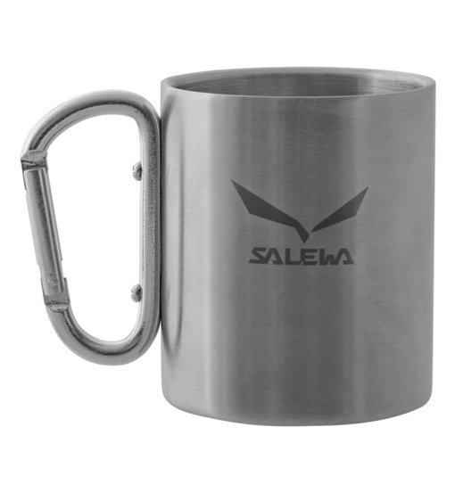 Salewa Stainless Steel Mug: Tazza Outdoor con Moschettone