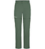 Salewa *Talveno 2 DST M 2/1 - pantaloni zip-off - donna, Green/White