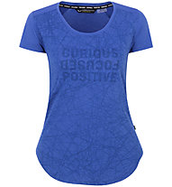 Salewa W Alpine Hemp Print S/S - T-shirt - donna, Blue