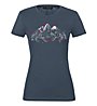 Salewa W Graphic 2 S/S - T-shirt - Damen, Navy/White/Pink