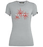 Salewa W Lines Graphic S/S - T-shirt - Damen, Light Grey
