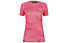 Salewa W Seceda S/S  - T-shirt - donna, Pink/White