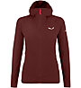 Salewa W Sorapis DST - Softshell Kapuzenjacke - Damen, Dark Red/Red/White