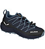 Salewa Wildfire 2 K - scarpe da avvicinamento - bambino, Blue/Black