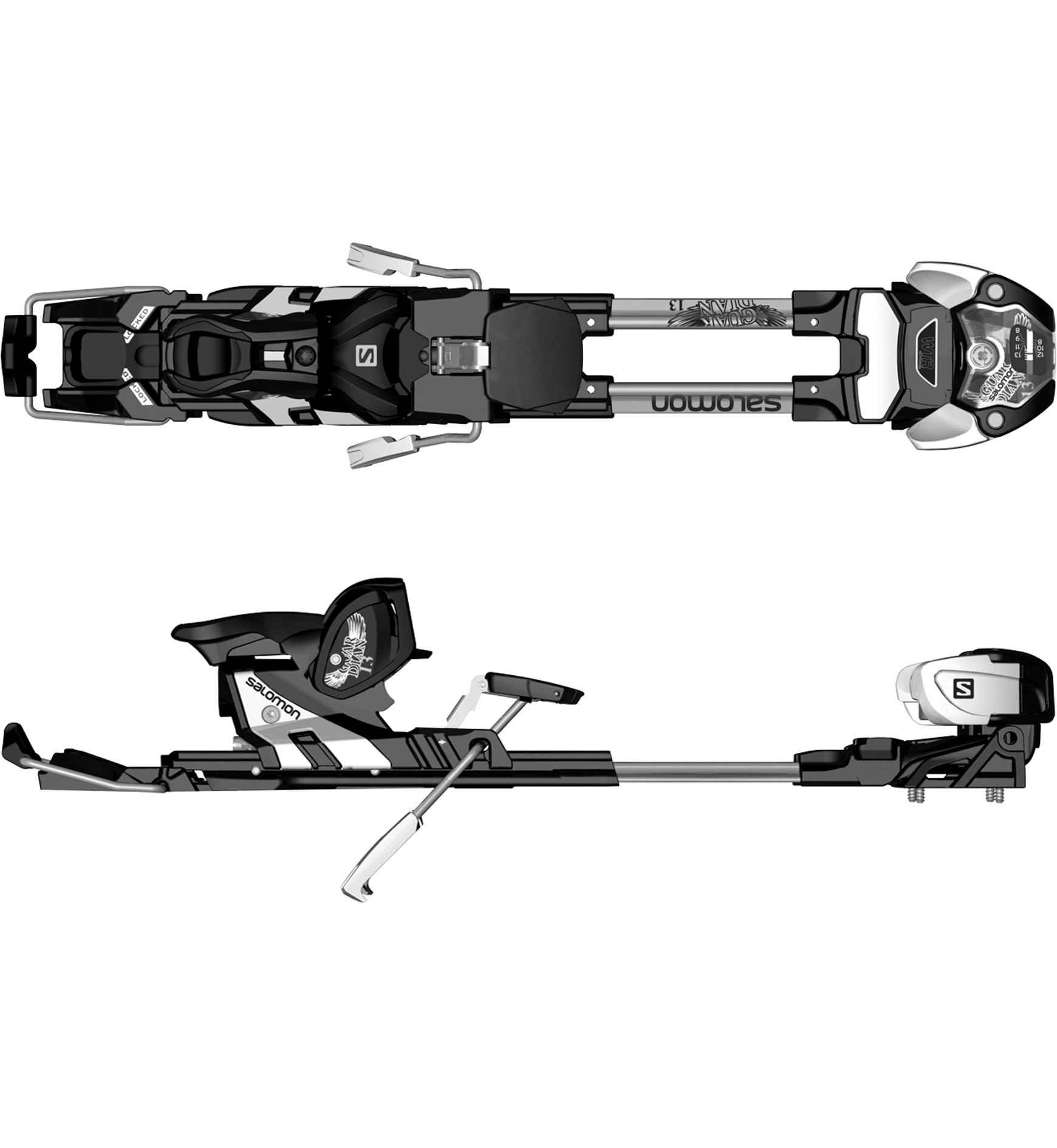 Salomon Guardian WTR 13 L Skistopper 100 mm Freeridebindung