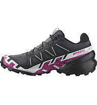 Salomon Speedcross 6 – Trailrunning Schuhe – Damen , Black/White/Pink