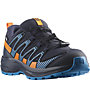 Salomon XA PRO V8 CLIMASALOMON™ WATERPROOF – scarpe trailrunning – bambino , Black/Blue/Orange 