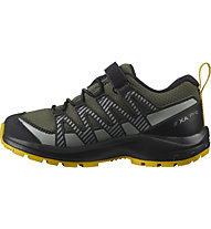 Salomon XA Pro V8 Climasalomon™ Waterproof - scarpe trailrunning - bambino, Dark Green/Black