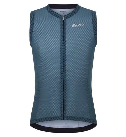 Santini Opal Sleeveless: Maglia Ciclismo Mesh ad Alte Prestazioni