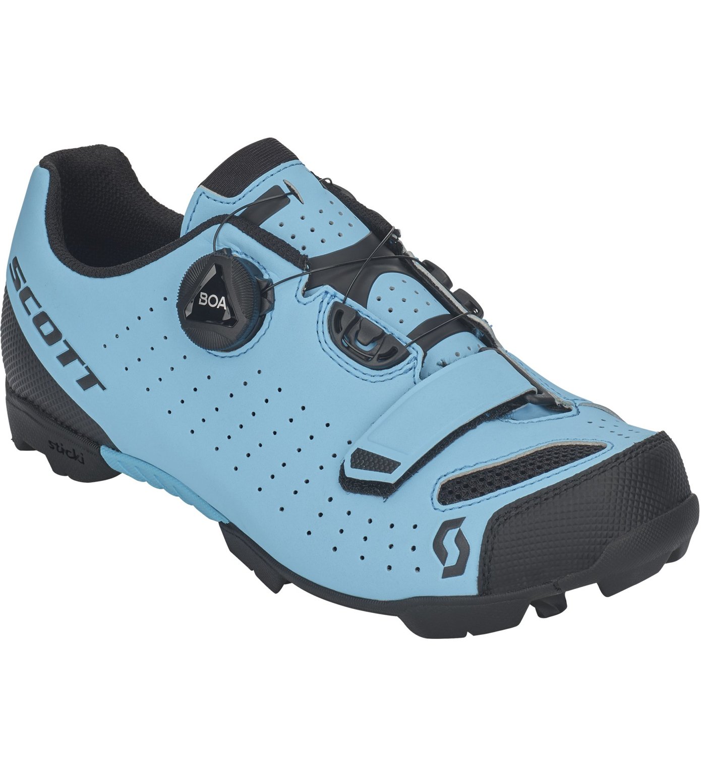 Scott MTB Comp Boa Scarpe Ciclismo Donna - Blù Metallizzato, Suola Rigidità 6, Sistema Boa L6, Taglie 36-42
