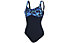 Speedo ContourLustre - costume intero - donna, Black/Blue