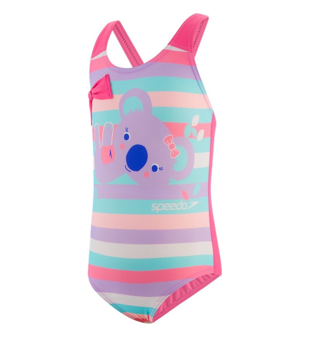 Speedo Koko Koala Crossback Swimsuit Badeanzug Mädchen