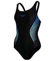 Speedo Plmt Msbk Af - costume intero - donna, Black/Blue