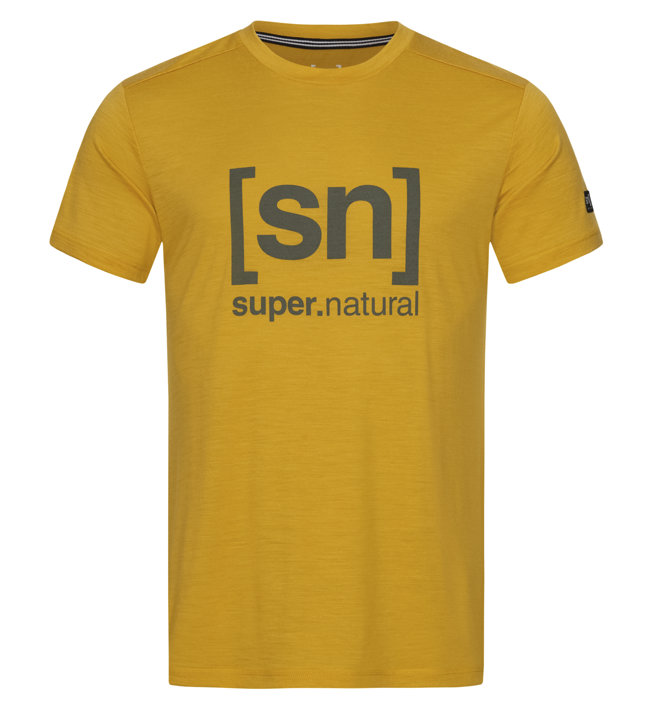 Super.Natural Logo Tee - t-shirt - uomo, Yellow