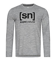 Super.Natural Logo - maglia a maniche lunghe - uomo, Grey/Black