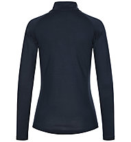 Super.Natural W Base 1/4 Zip 230 - Funktionsshirt langarm mit Reißverschluss - Damen, Blue