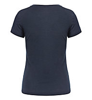 Super.Natural Base V-Neck 140 - maglietta tecnica - donna, Blue