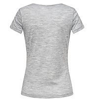 Super.Natural W Base V-Neck Tee 140 - T-Shirt - Damen, Light Grey