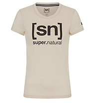 Super.Natural W Essential I.D. Tee - T-Shirt - Damen, Light Beige