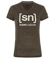 Super.Natural W Essential I.D. Tee - T-Shirt - Damen, Brown