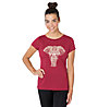 Super.Natural W Yoga Power Elephant - T-shirt - donna, Red