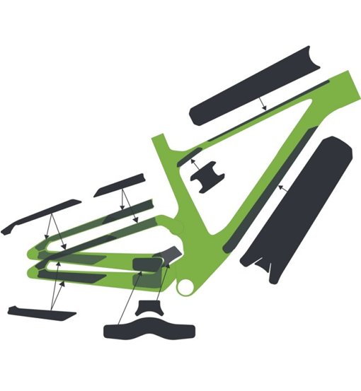 Syncros Frame Protection Kit Ransom Carbon - accessori bici