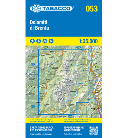 Mappa Tabacco N.053 Dolomiti di Brenta: Guida Escursionistica