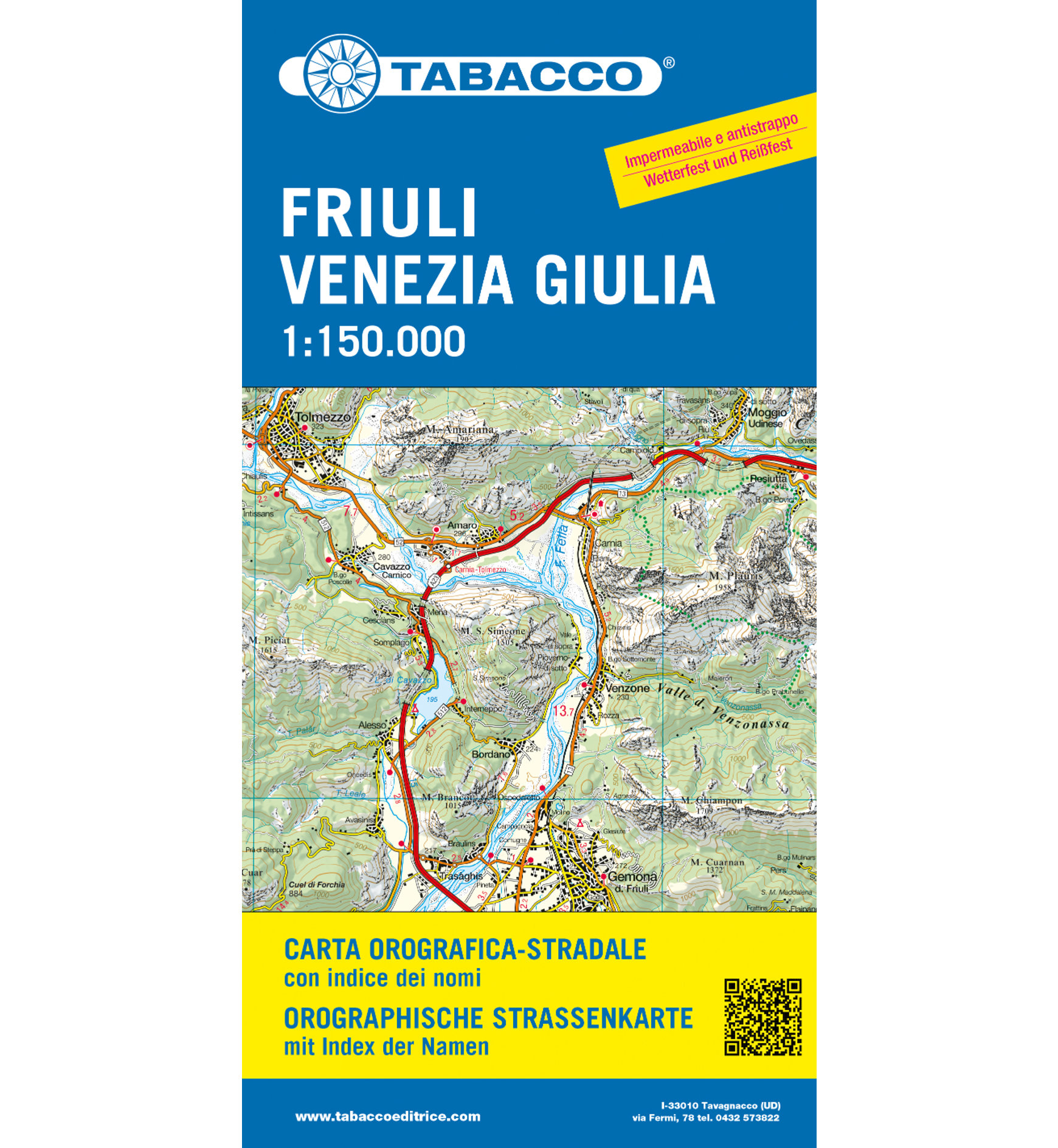 Tabacco Karte Friuli Venezia Giulia - 1:150.000 | Sportler.com