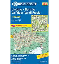 Tabacco Karte N.069 Livigno - Bormio - Val Viola - Val di Fraele - 1:25.000, 1:25.000