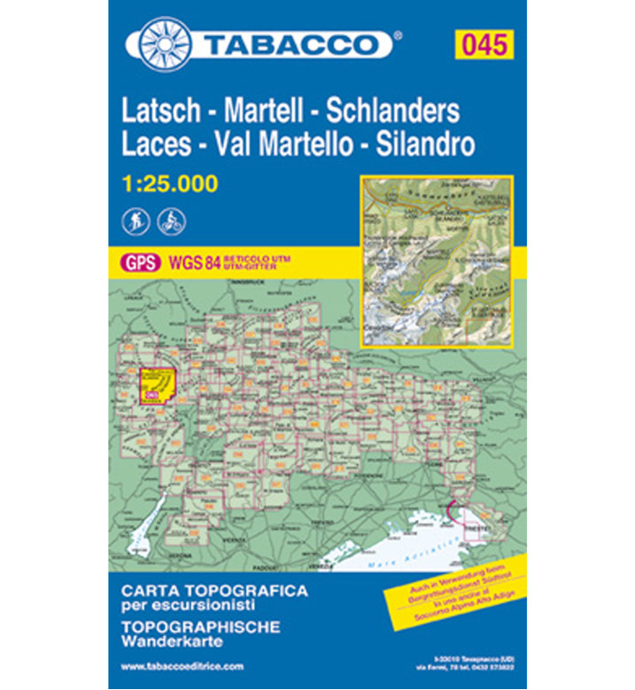Tabacco Karte Nr. 045 1:25000 | Sportler.com