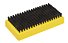 Toko Base Brush Horsehair, Yellow/Black