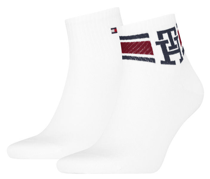 TOMMY HILFIGER Quarter 2P Sport M - kurze Socken - Herren, Gr. 39/42