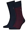 Tommy Hilfiger Th 2P Herringbone - calzini lunghi - uomo, Blue/Red