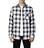 Tommy Jeans Check Flannel - camicia maniche lunghe - uomo, White/Black