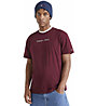 Tommy Jeans Classic linear Logo - T-shirt - uomo, Dark Red