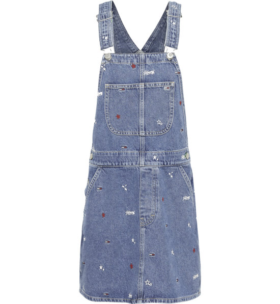 tommy jeans classic dungaree dress