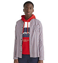 Tommy Jeans Essential Check - Langarmhemd - Herren, Red/Blue/White