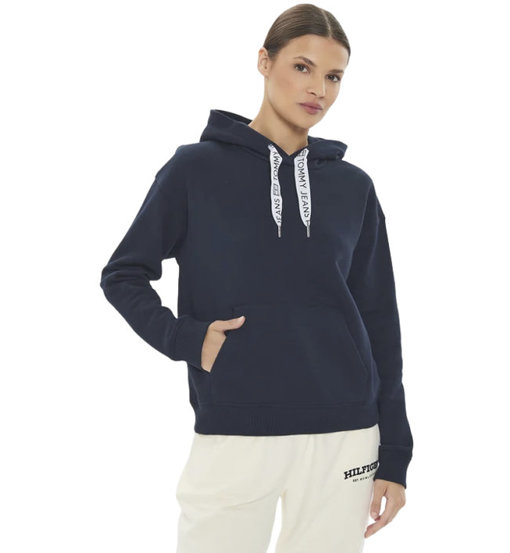 Tommy Jeans Logo Drawcord W - felpa con cappuccio - donna. Taglia XL