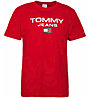 Tommy Jeans M Regular Entry - T-Shirt - Herren , Red