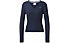 Tommy Jeans Reg Rib V Neck - maglione - donna, Dark Blue