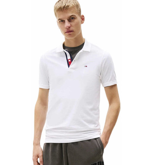 Tommy Jeans Slim Placket Polo Uomo: Stile e Comfort