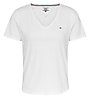 Tommy Jeans Slim Soft V Neck - T-shirt - donna, White