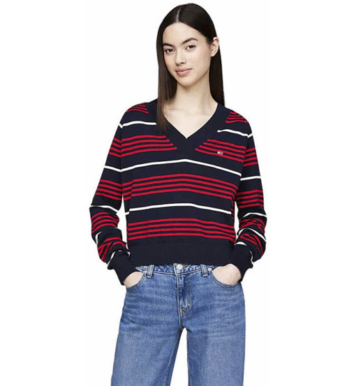 Tommy Jeans Stripe W - maglione - donna. Taglia XS